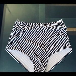 Navy blue stripes swimsuit bottoms